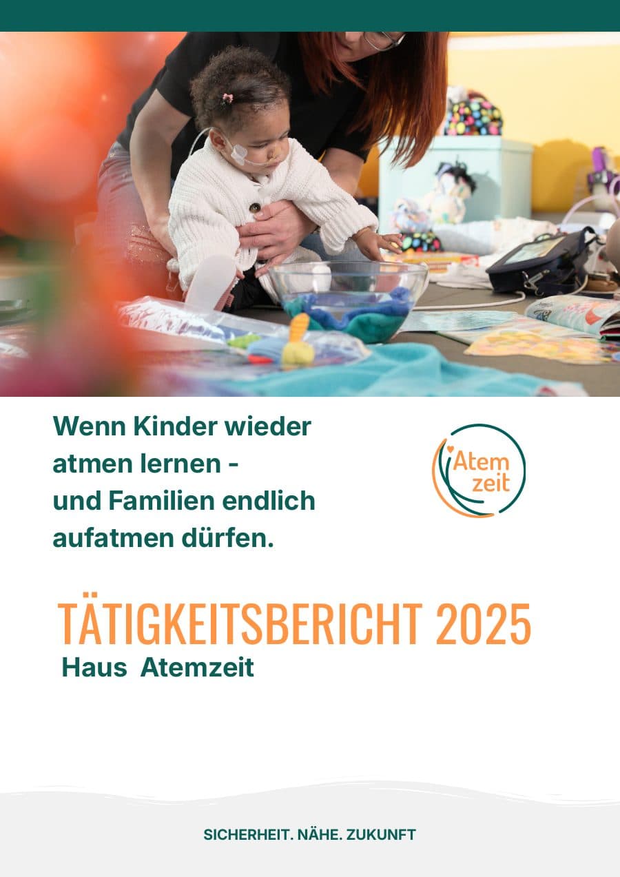 Titelseite des Tätigkeitsberichts 2025 von Haus Atemzeit